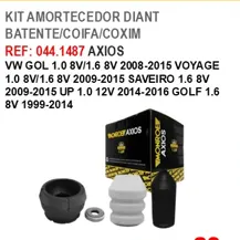 Kit Amortecedor Dianteiro VW ReF 044.1487 AXIOS