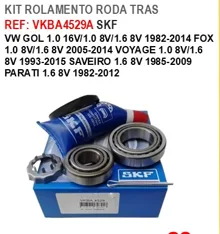 Kit Rolamento Roda Traseira VW Ref-VKBA4529A SKF