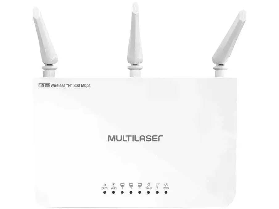 Roteador Multilaser RE163V 300Mbps – 3 Antenas 4 Portas