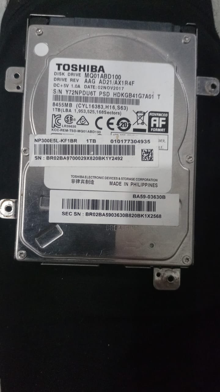 WhatsApp Image 2026-02-06 at 21.44.21 HD TOSHIBA 4GB usado - Imagem 1